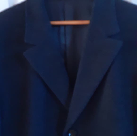 CALVIN KLEIN (Pacific) Wool, Cashmere & Nylon Blend Single Breasted Top Coat 46R - Picture 9 of 12